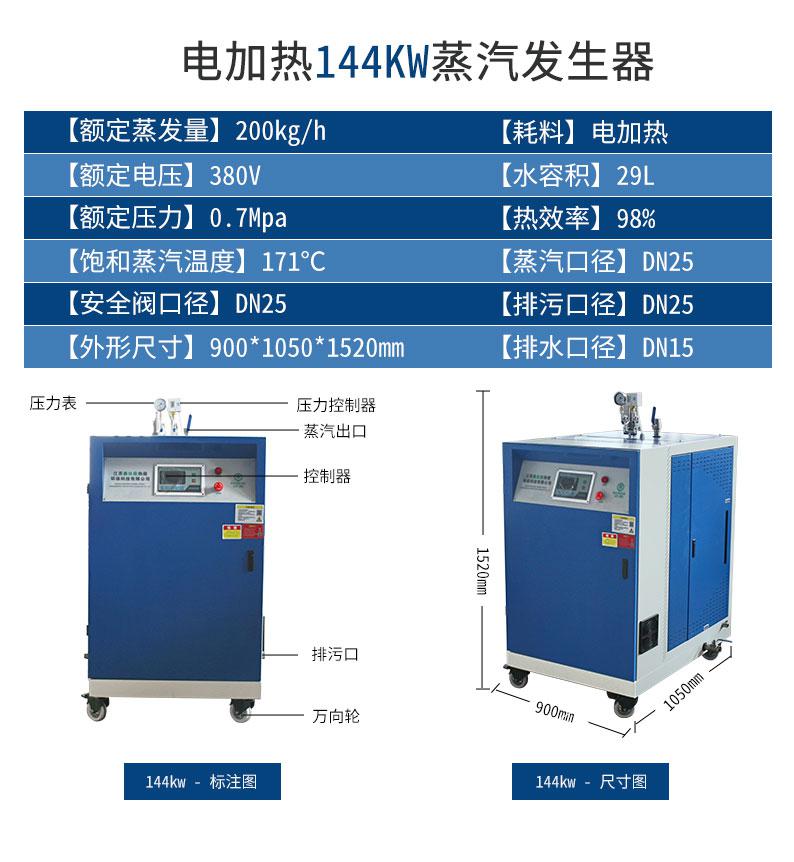 鑫达能144kw<a href='//m.lezeet.com/dianre' target='_blank'><u>电加热蒸汽发生器</u></a>